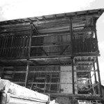 External view, side wall