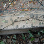 Cracks, detail balustrade