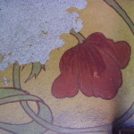 Particolare, decorazione a secco