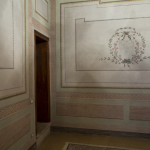 Camera matrimoniale, decorazioni parietali emerse durante l'intervento di restauro