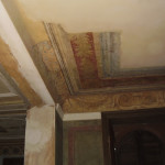 Particolare, soffitto della sala camino